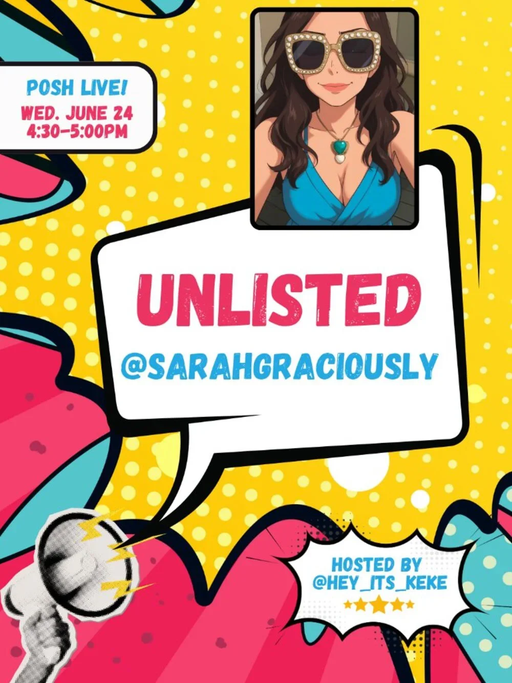 Unlisted for 6/24 Live Show with @SarahGraciously (hosted by @hey_its_keke) - Picture 1 of 1